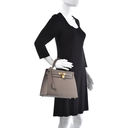 Hermes Epsom Kelly Sellier 28 Gris Asphalte 3 of 33