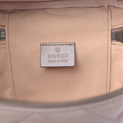 Gucci Calfskin Matelasse Mini GG Marmont Round Backpack Porcelain Rose 5 of 9