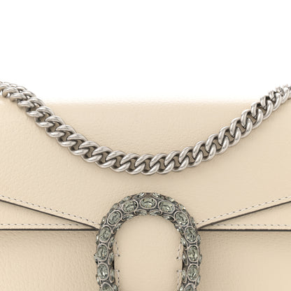 Gucci Textured Calfskin Crystal Small Dionysus Shoulder Bag Mystic White 8 of 14