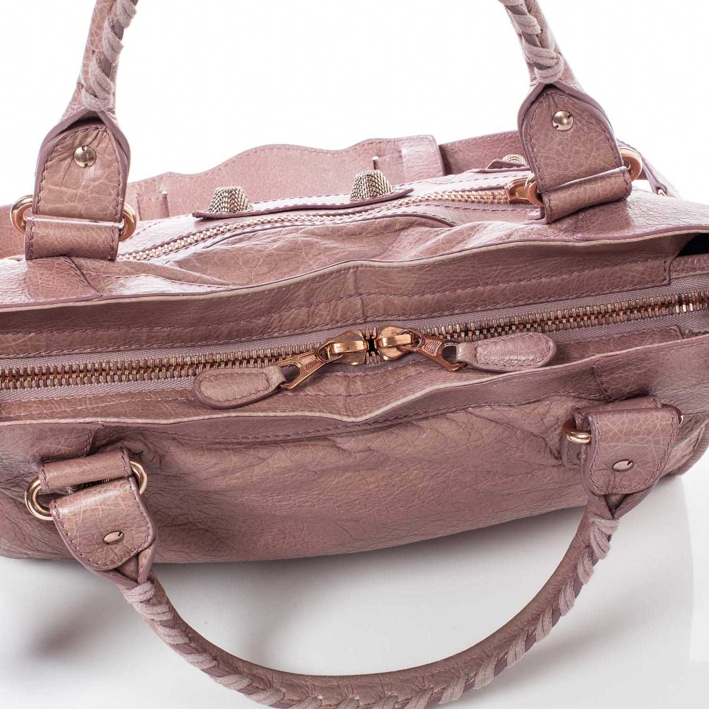 Agneau Giant 21 Rose Gold Hardware City Parme