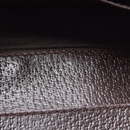 Gucci Monogram Calfskin Ladies Web Continental Wallet Beige Ebony Cocoa 7 of 13