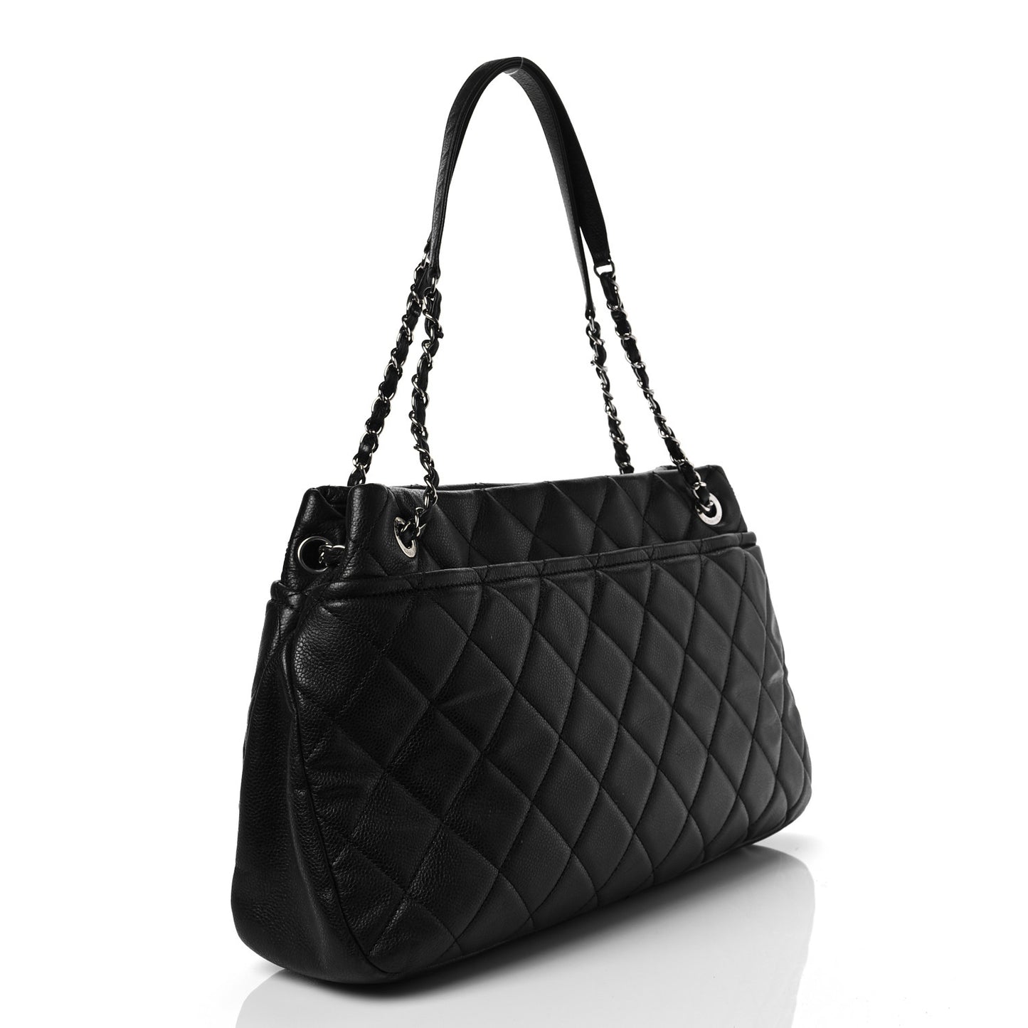 Caviar Quilted CC Timeless Soft Tote Black