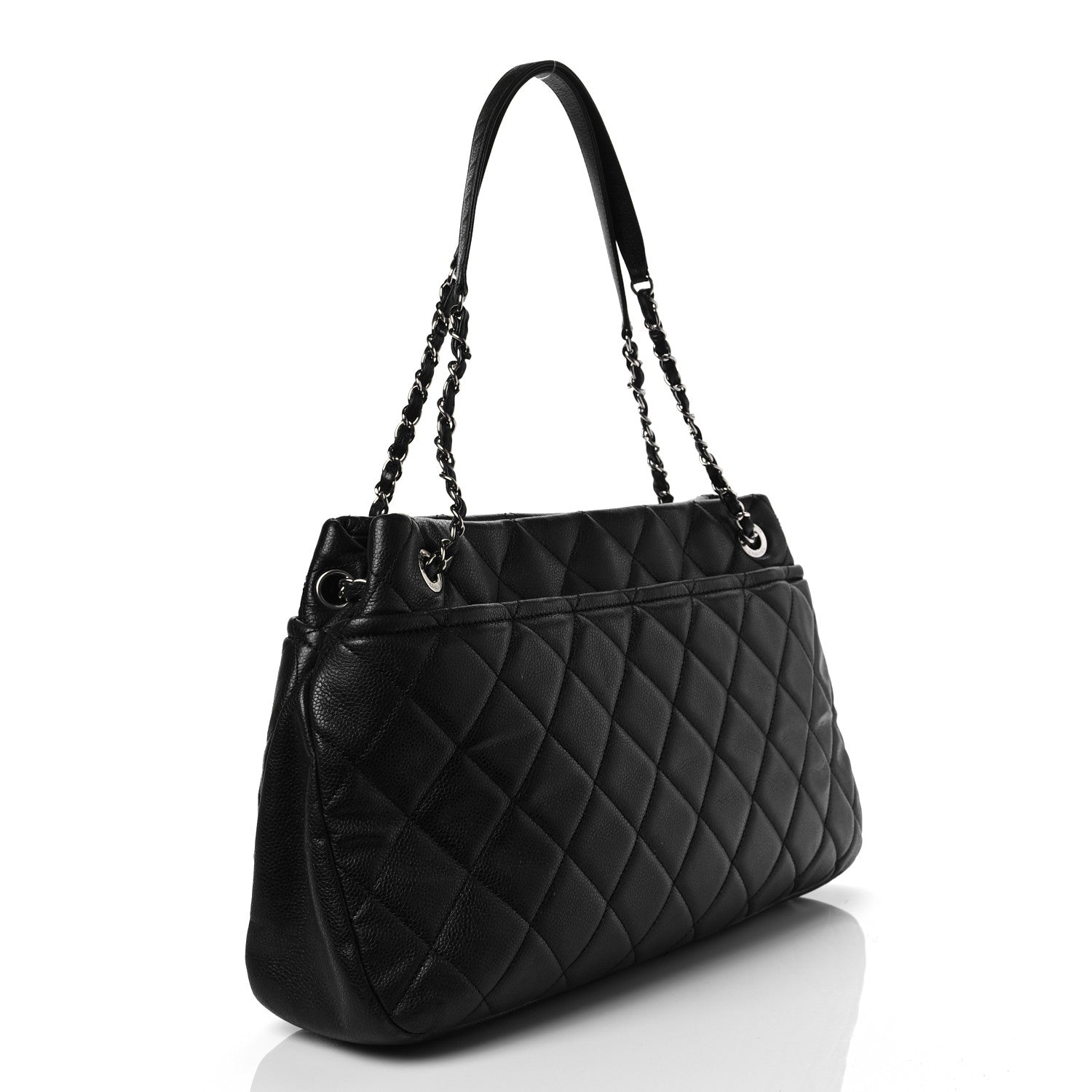 Chanel Caviar Quilted CC Timeless Soft Tote Black 3 of 9