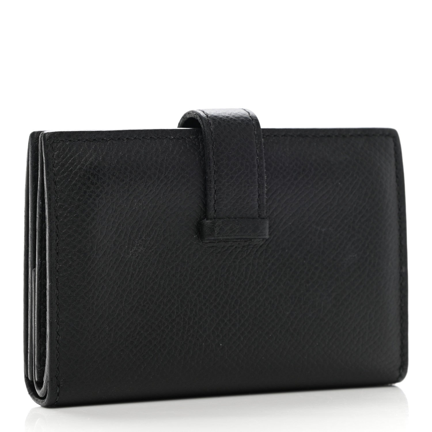 Hermes Epsom Mini Bearn Wallet Black 3 of 8