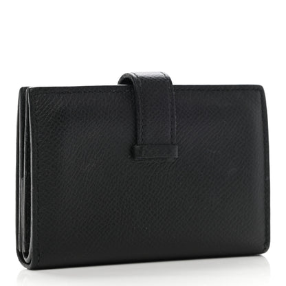 Hermes Epsom Mini Bearn Wallet Black 3 of 8
