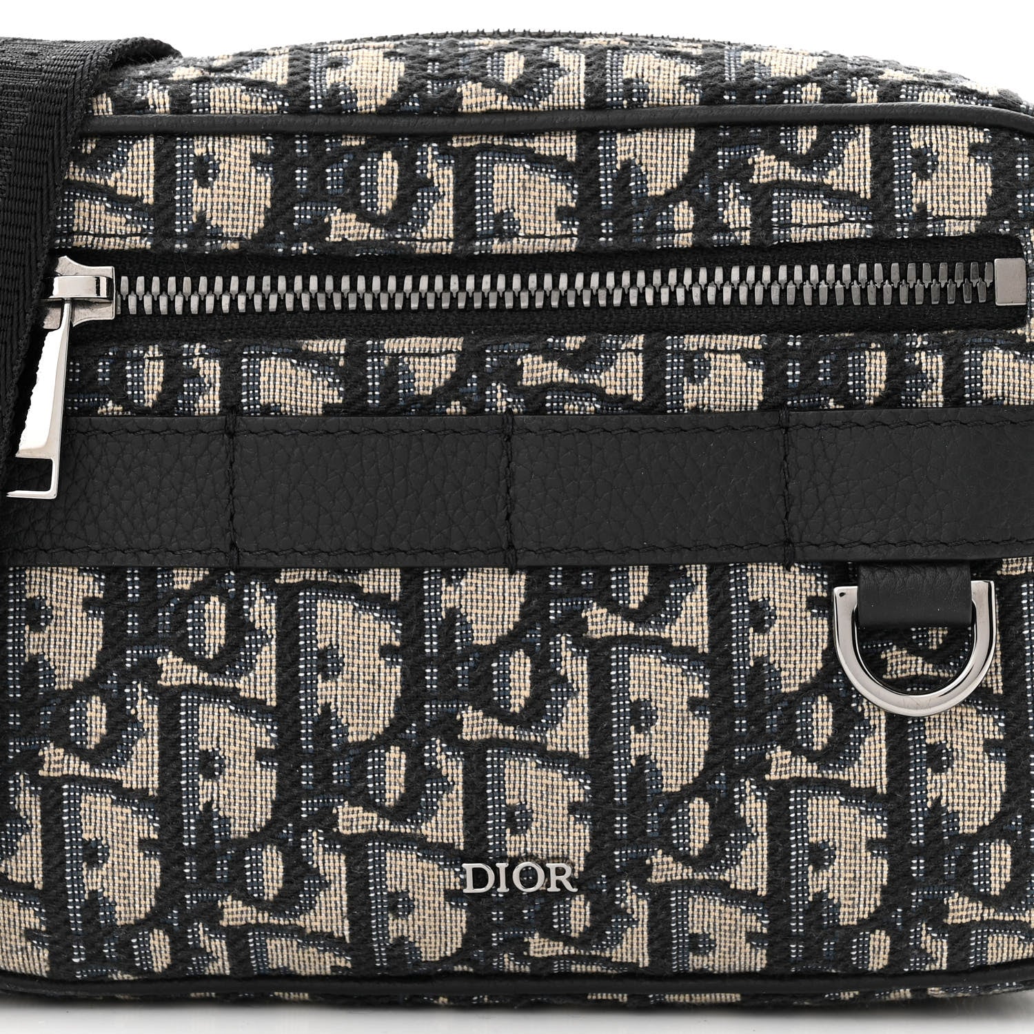 Christian Dior HOMME Oblique Mini Safari Messenger Navy Blue 9 of 11