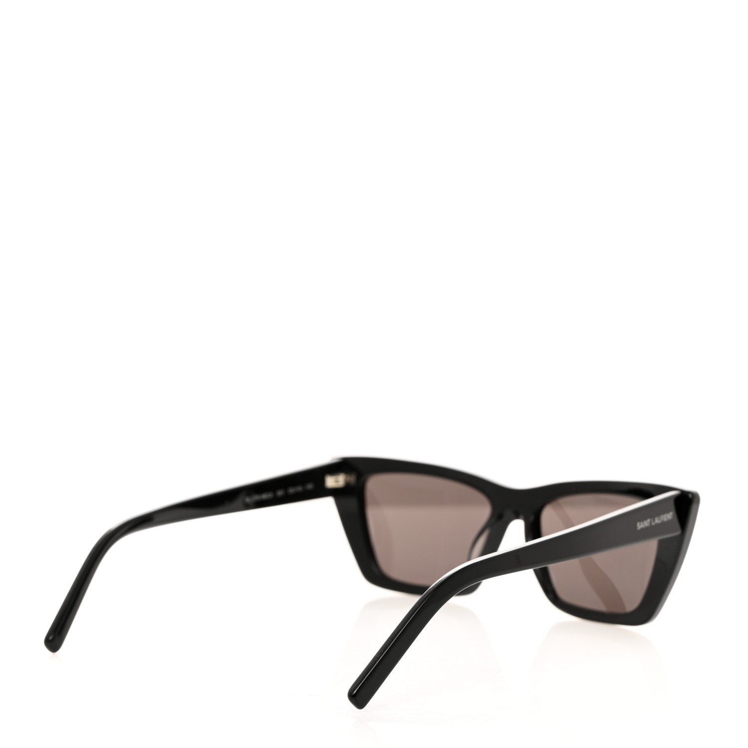 Saint Laurent Acetate Mica Cat Eye Sunglasses SL 276 Black 4 of 8