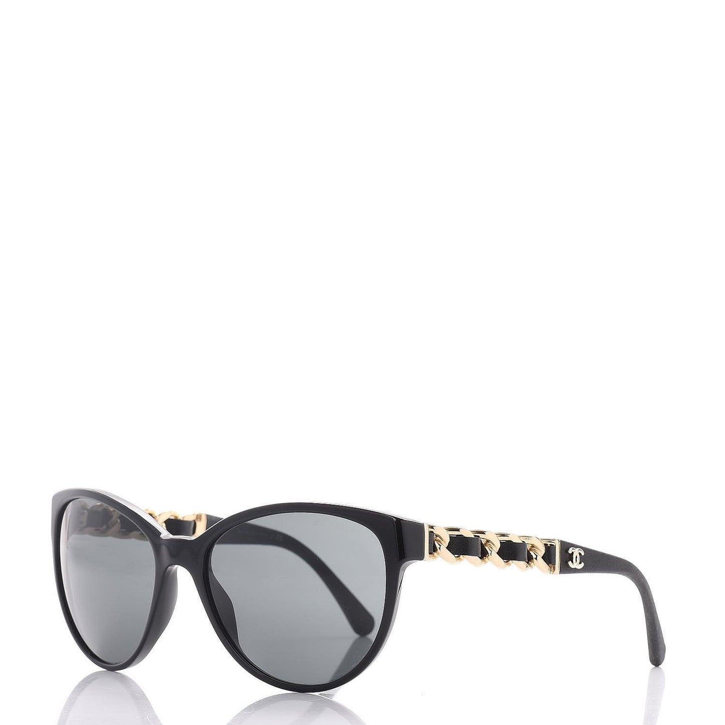 CC Chain Sunglasses 5215Q Black