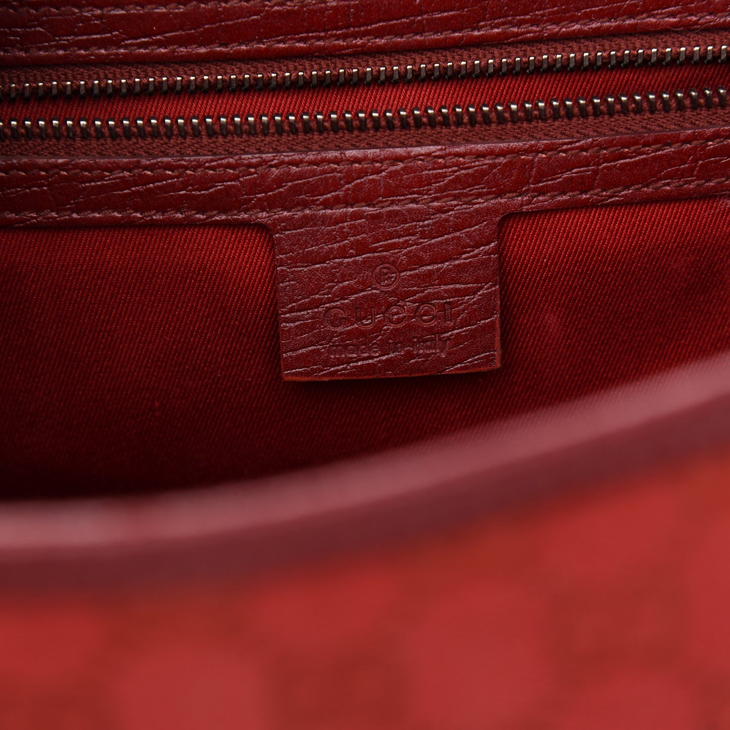 Monogram Bamboo Bullet Bag Red