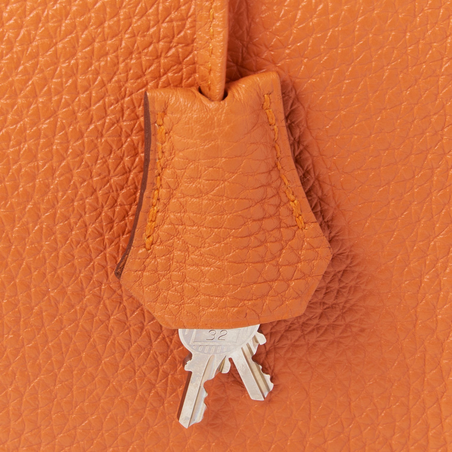 Hermes Togo Kelly Retourne 35 Orange 31 of 32