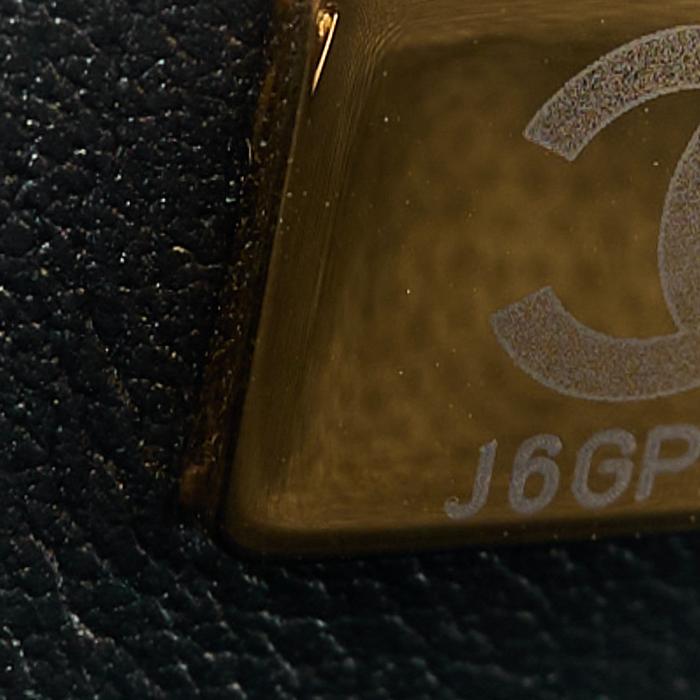 Chanel Caviar Quilted Mini Retro Twist Top Handle Flap Black 9 of 13