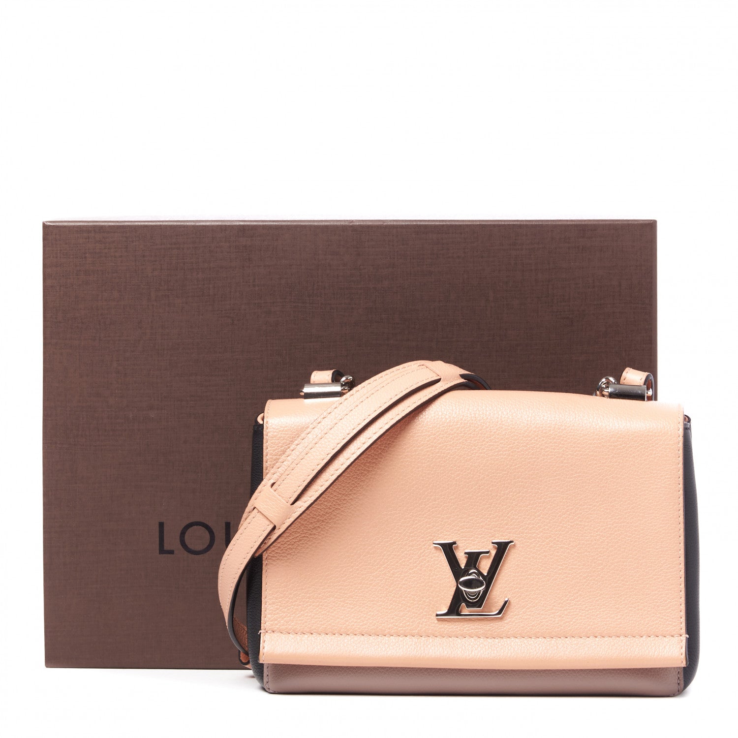 Louis Vuitton Calfskin Lockme II Chain Bag BB Venus Pink Black Magnolia 9 of 9