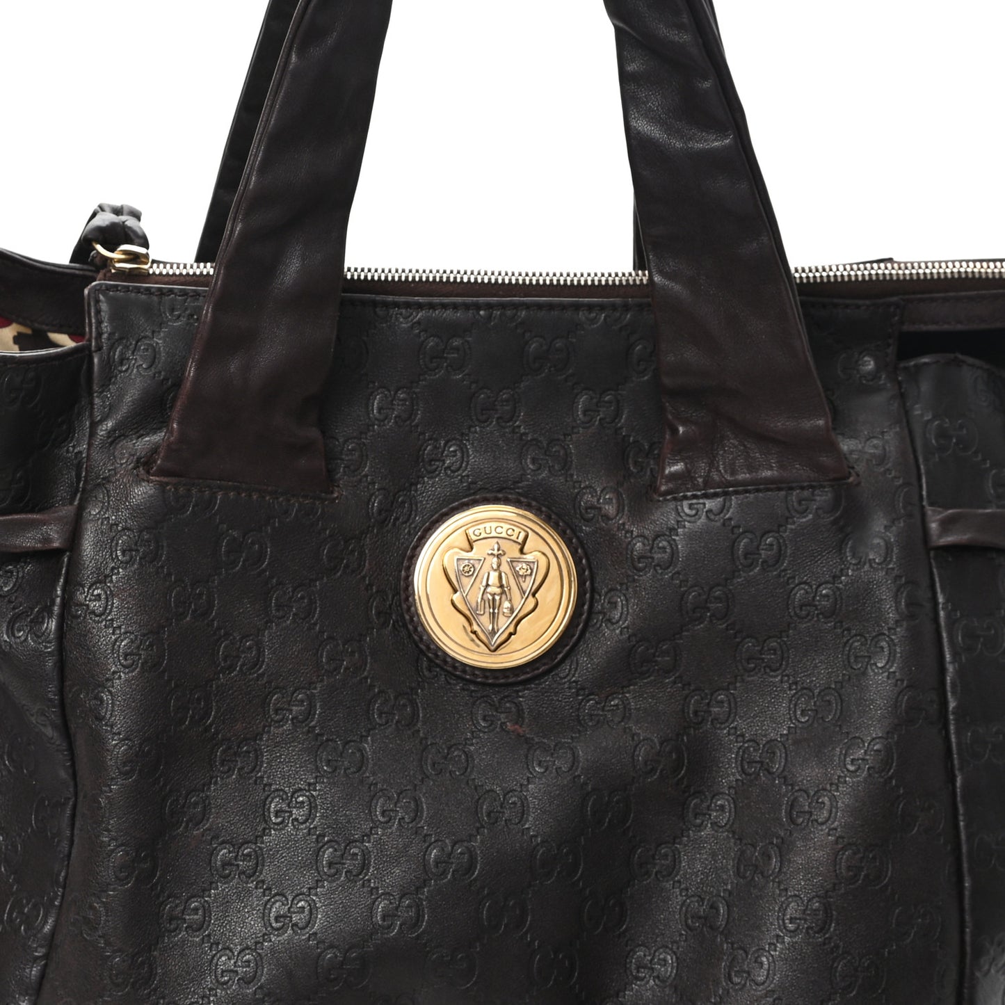 Guccissima Medium Hysteria Tote Brown