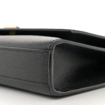 Saint Laurent Grain De Poudre Small Classic Monogram Kate Satchel Black 10 of 12