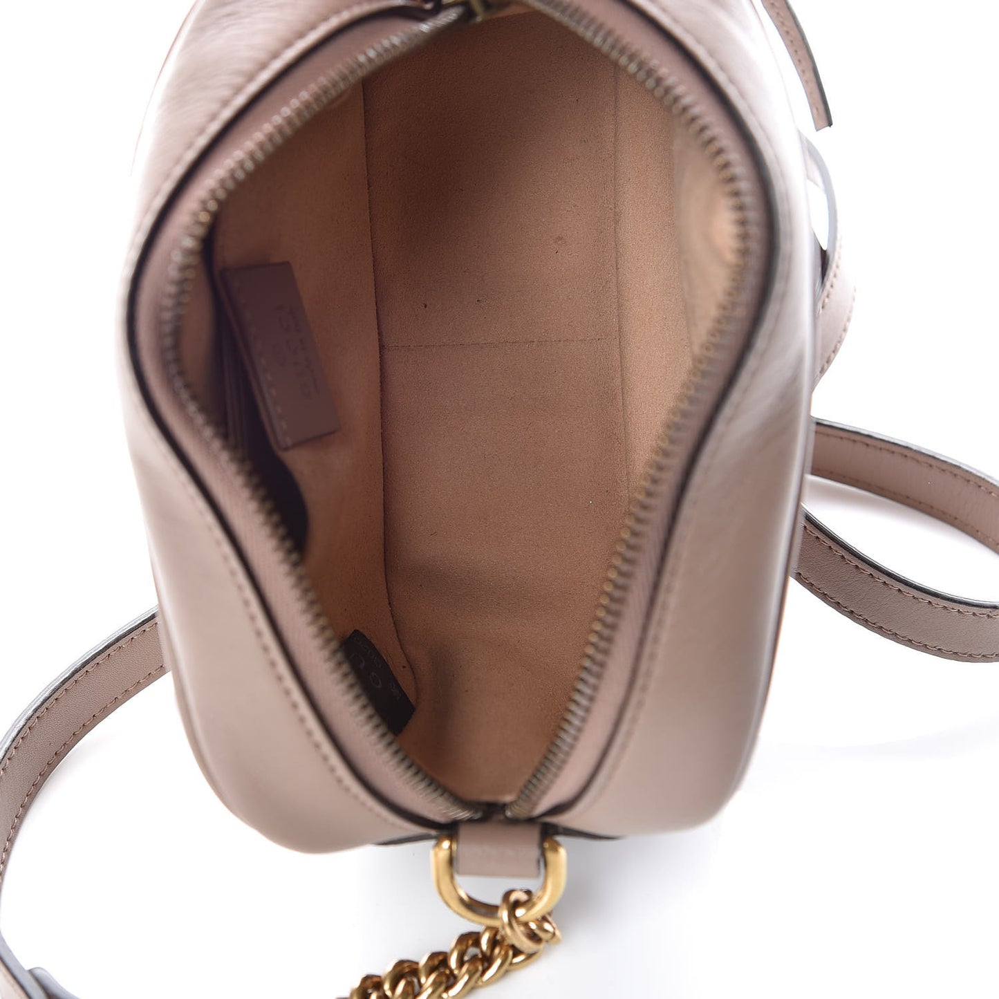 Calfskin Matelasse Mini GG Marmont Chain Shoulder Bag Porcelain Rose