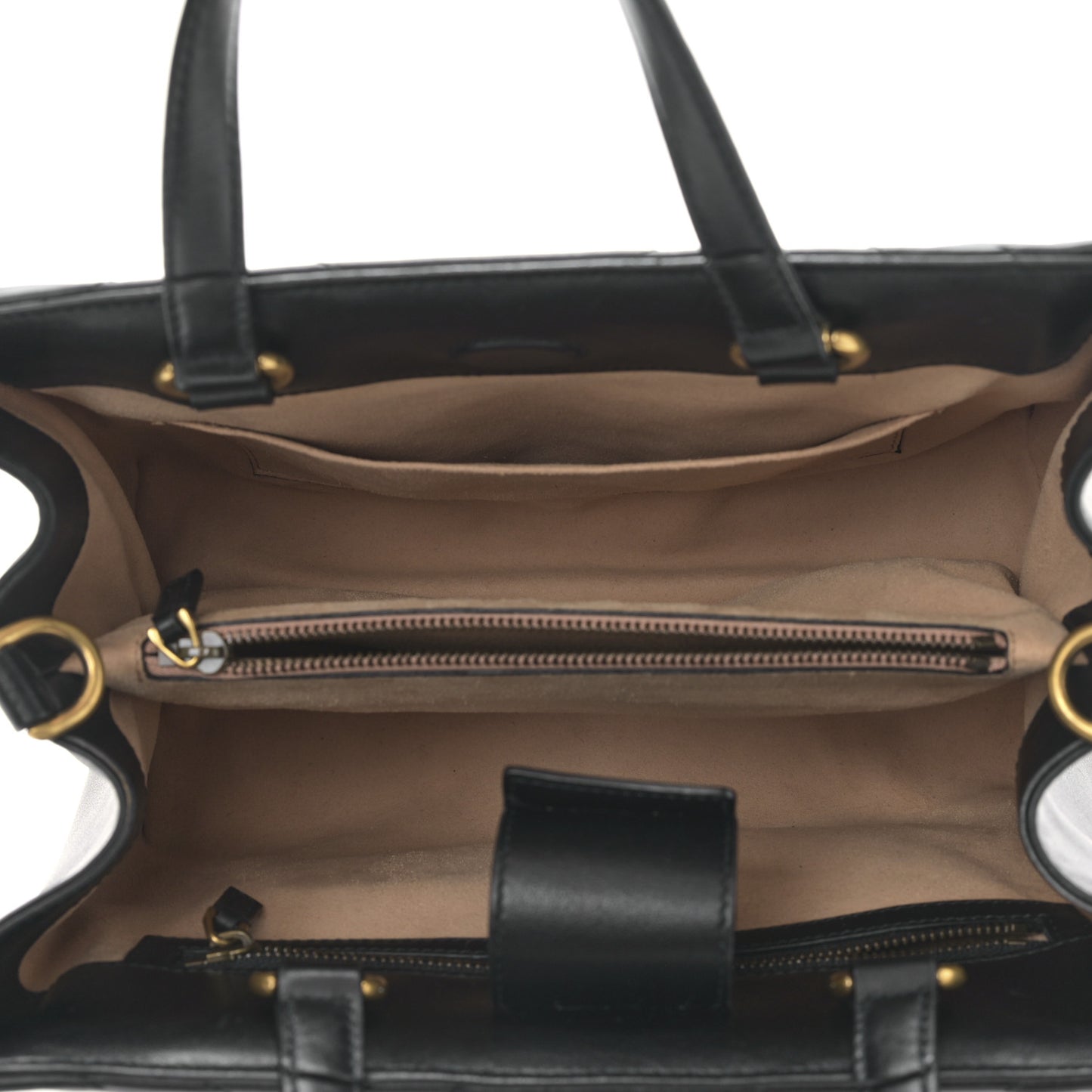 Calfskin Matelasse Small GG Marmont Tote Black