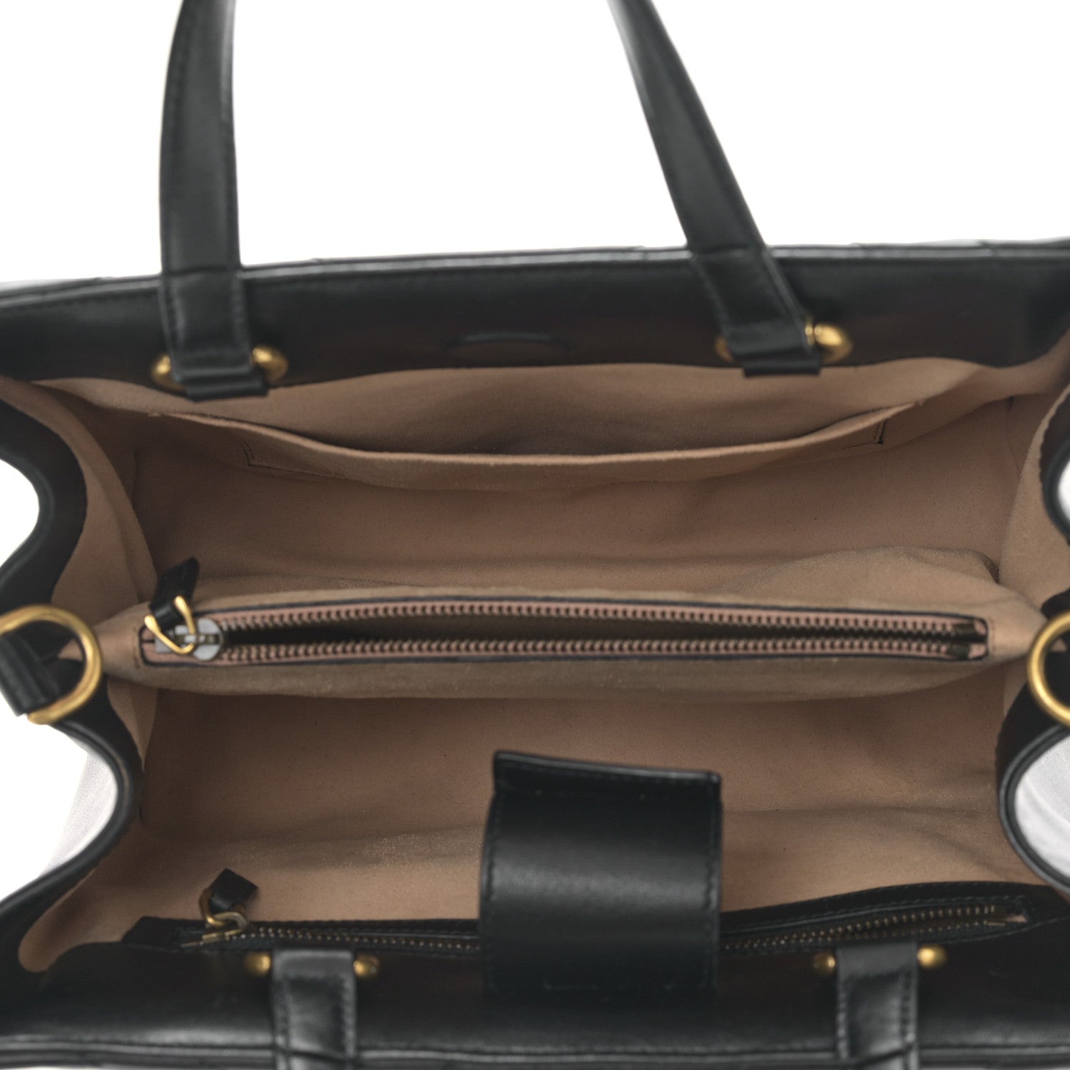 Gucci Calfskin Matelasse Small GG Marmont Tote Black 5 of 9