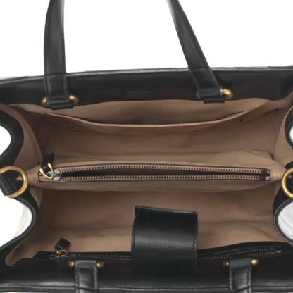 Gucci Calfskin Matelasse Small GG Marmont Tote Black 5 of 9