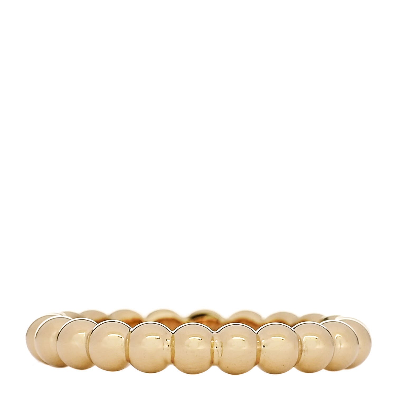 Van Cleef & Arpels 18K Yellow Gold Medium Perlee Ring 48 4.5 3 of 5