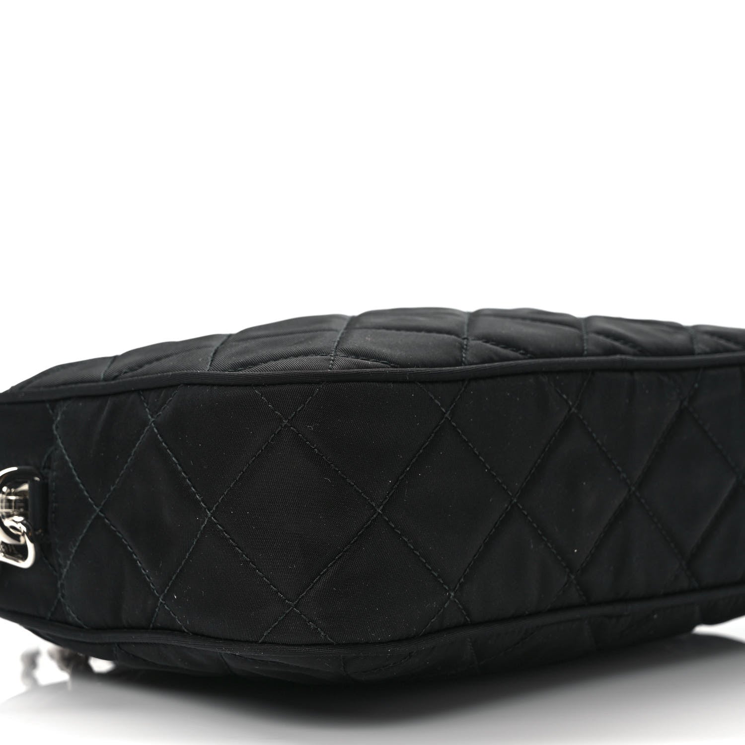 Prada Nylon Tessuto Impuntu Quilted Bandoliera Crossbody Bag Black 6 of 7