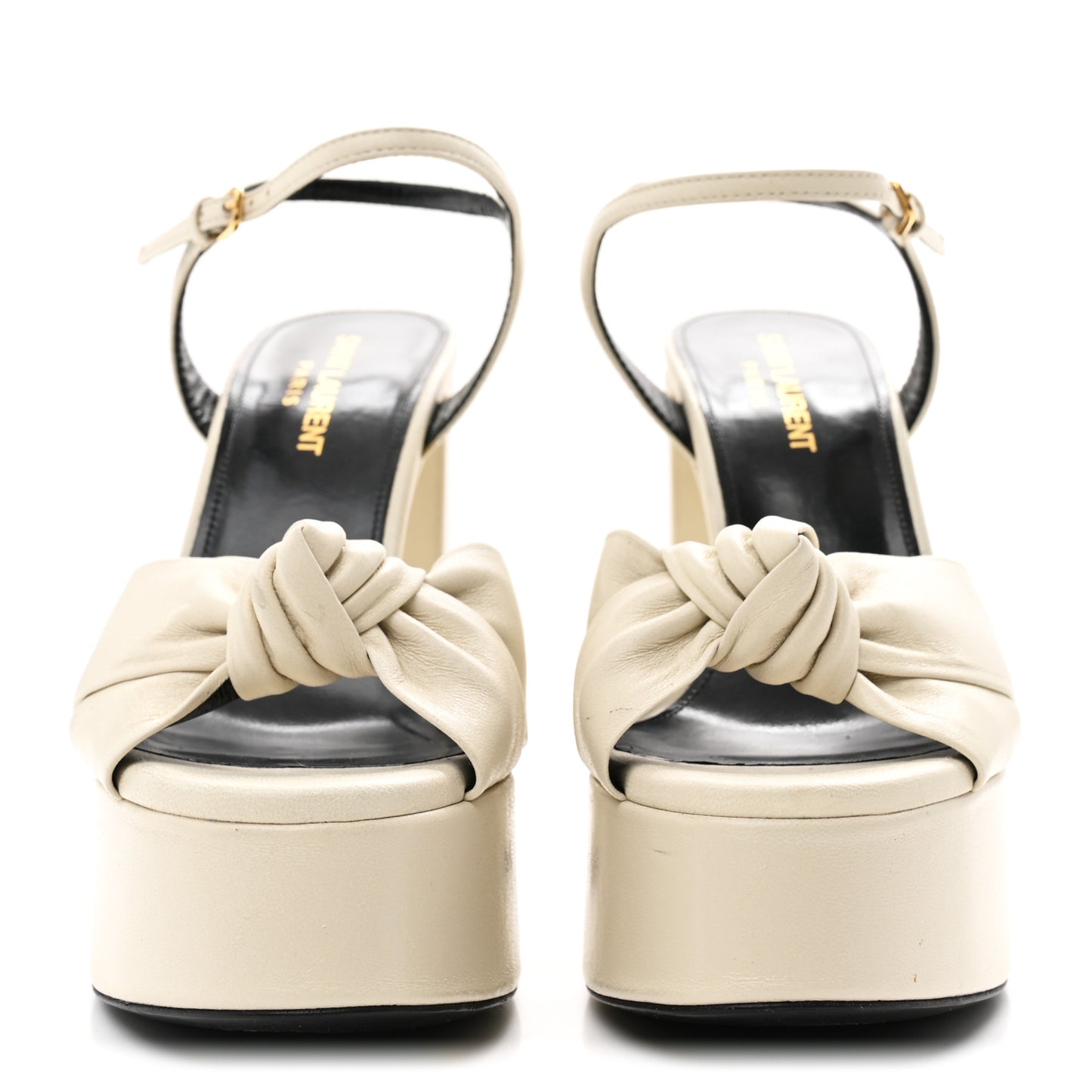 Vendome Bianca 85 Platform Sandals 36 Pearl