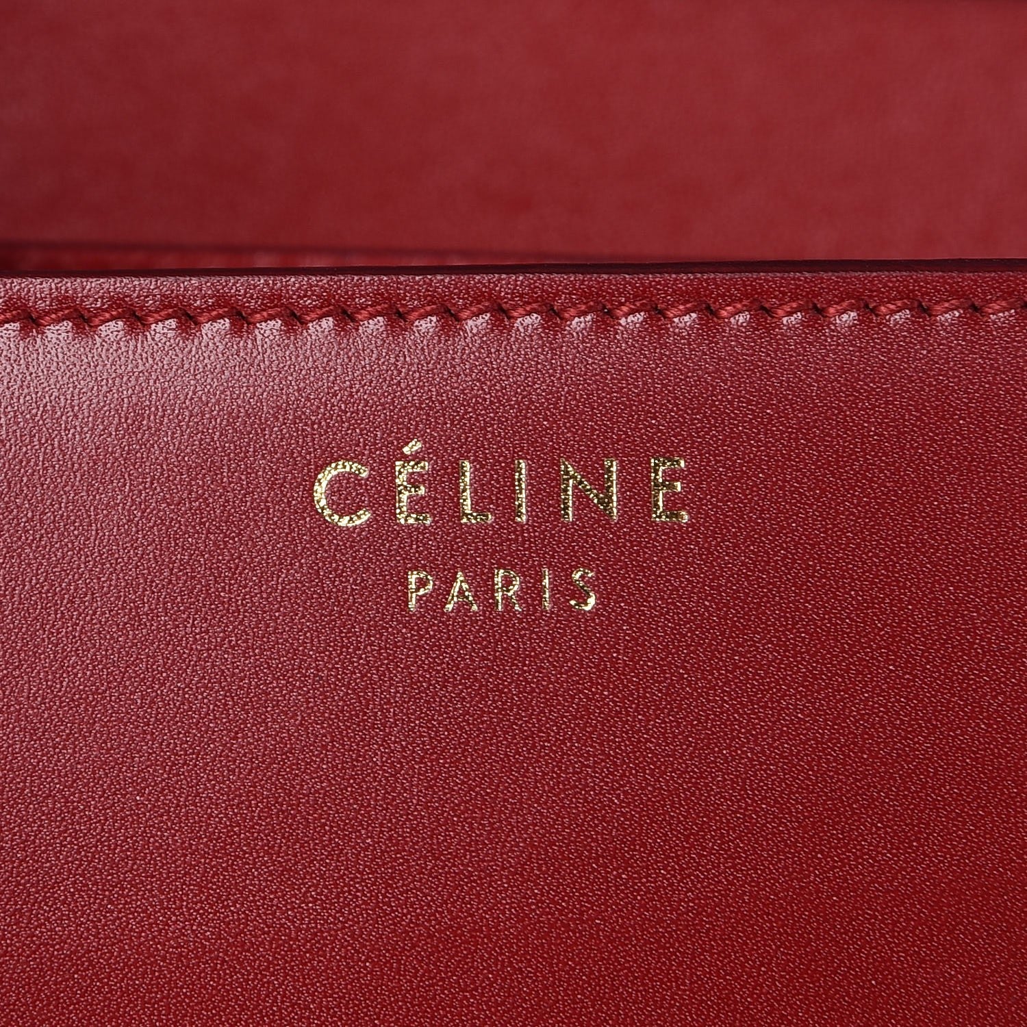 Celine Smooth Calfskin Small Classic Box Flap Bag Red 6 of 8