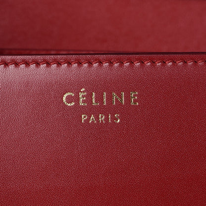 Celine Smooth Calfskin Small Classic Box Flap Bag Red 6 of 8