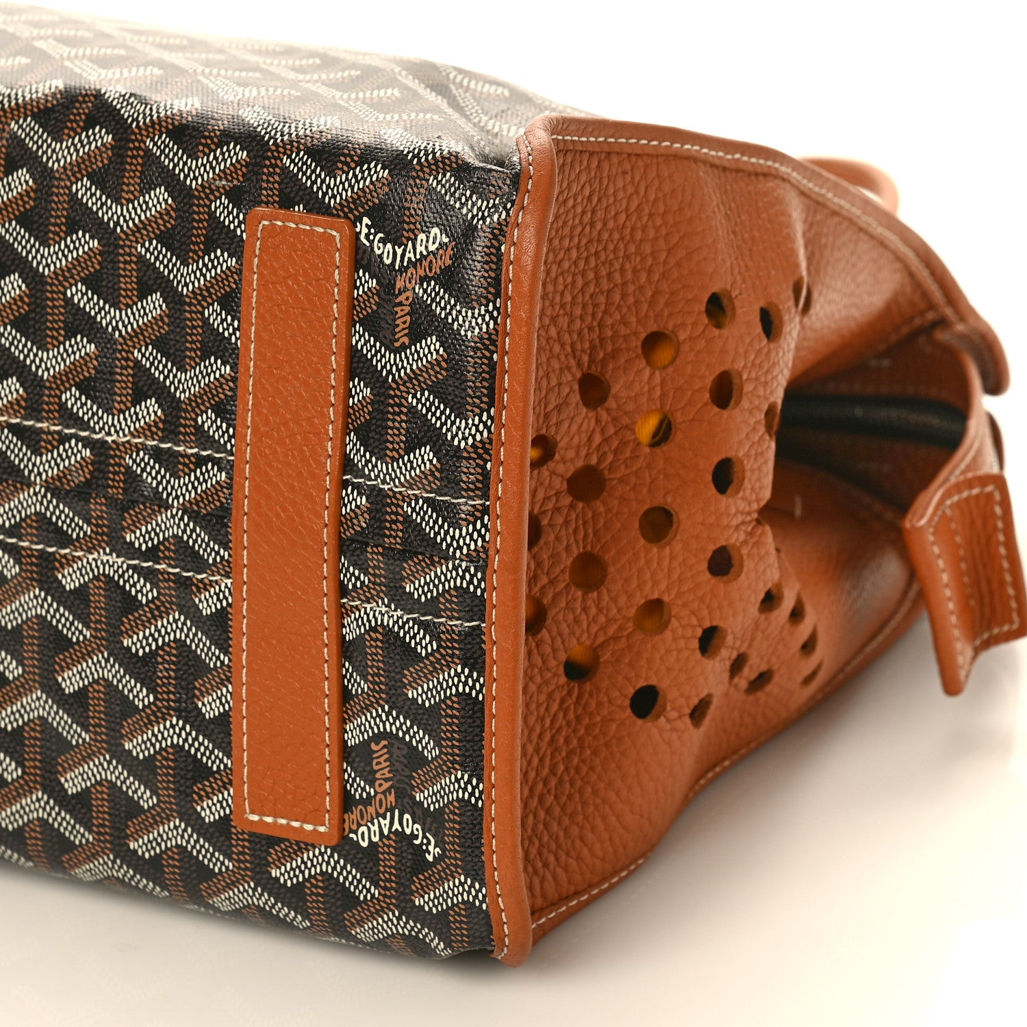 Goyard Goyardine Sac Hardy Pet Carrier PM Black Gold 10 of 10