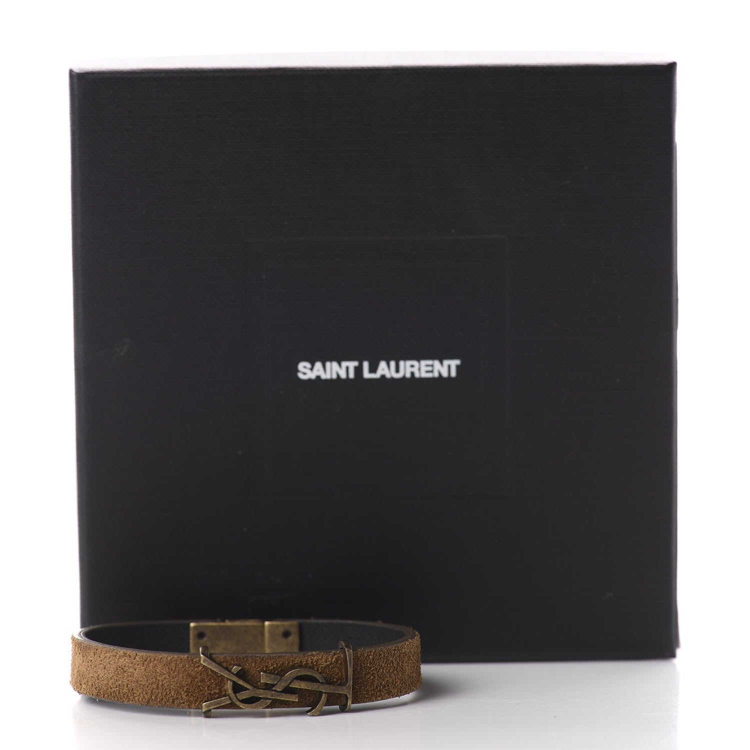 Saint Laurent Suede Opyum Bracelet M Brown 5 of 5