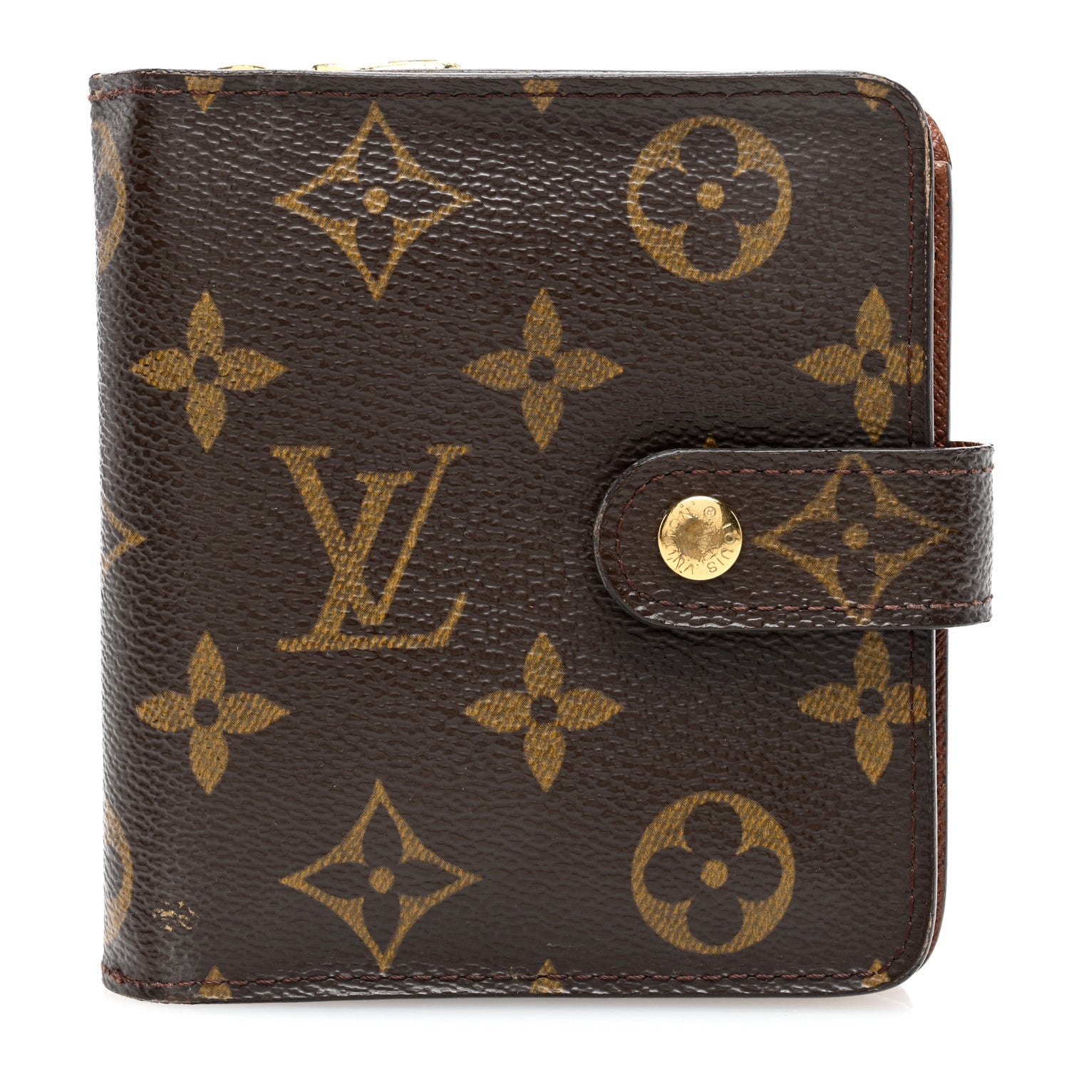 Louis Vuitton Monogram Compact Zippe Zipped Wallet 1 of 7