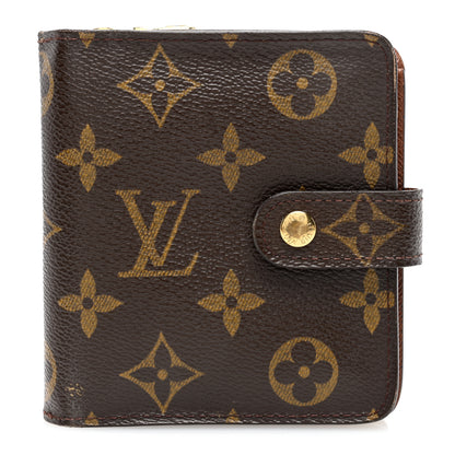 Louis Vuitton Monogram Compact Zippe Zipped Wallet 1 of 7