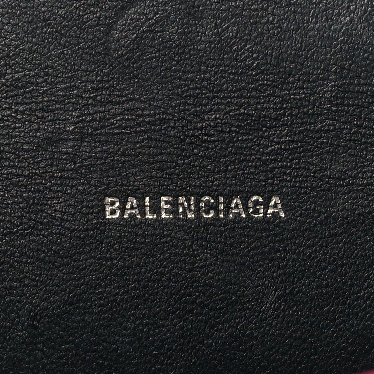Balenciaga Metallic Shiny Calfskin Crocodile Embossed Hourglass Top Handle Bag XS Pink 6 of 8
