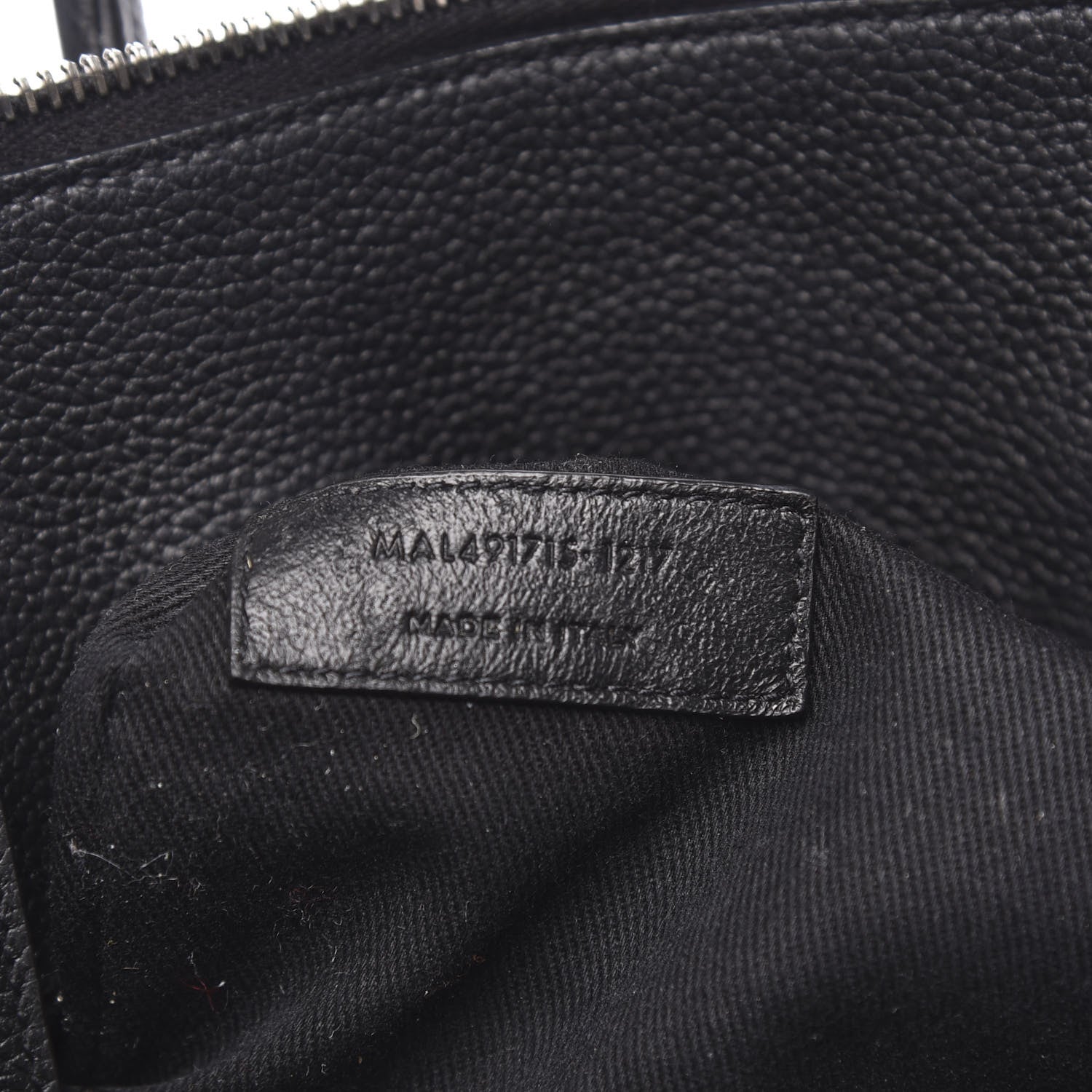 Saint Laurent Grained Calfskin Baby Supple Sac De Jour Black 9 of 12