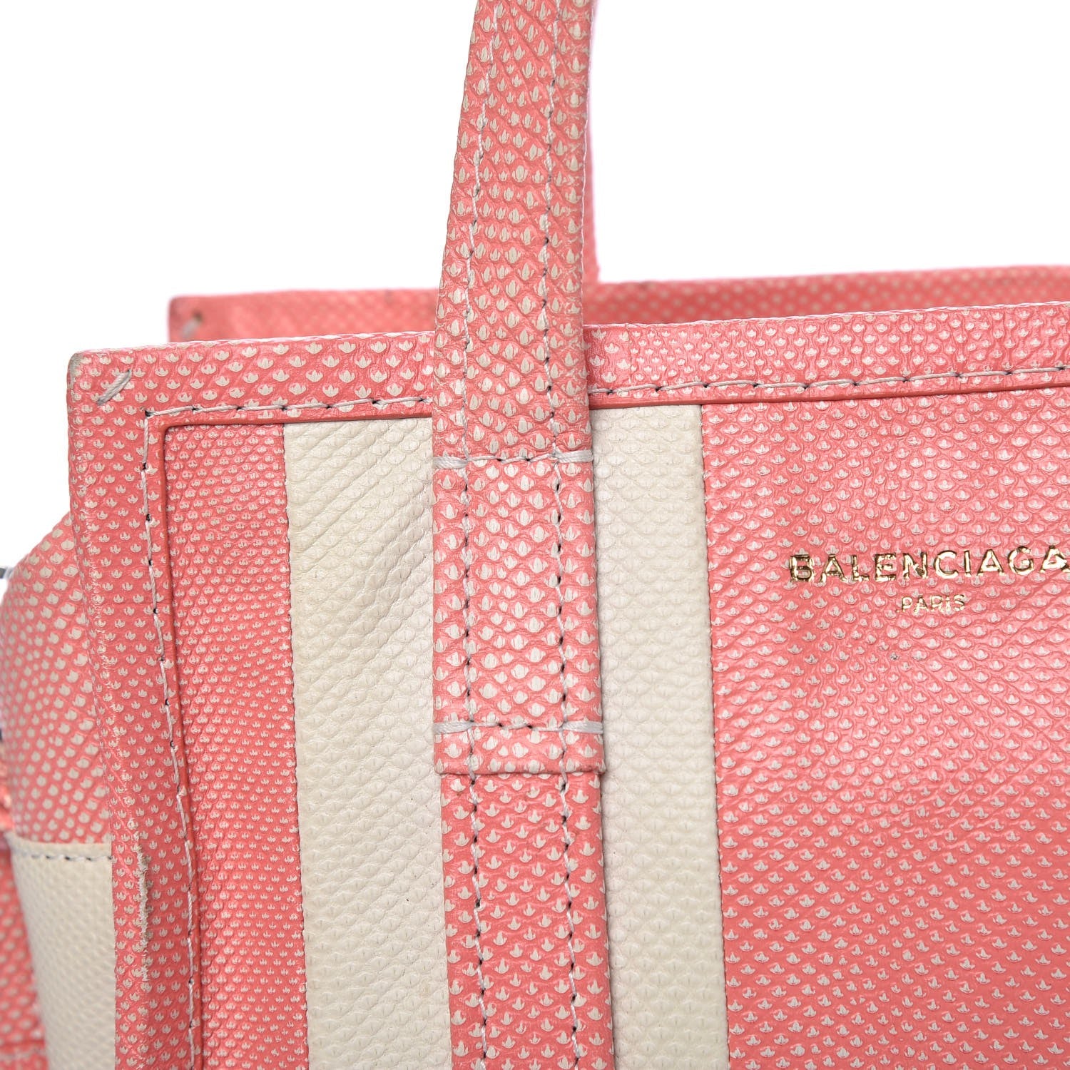 Balenciaga Agneau XS Bazar Shopper Tote Pink White 16 of 16