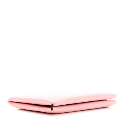 Hermes Chevre Mysore Calvi Card Case Rose Sakura 4 of 14