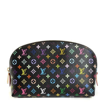 Louis Vuitton Monogram Multicolor Cosmetic Pouch Black Grenade 1 of 7