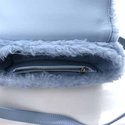 Louis Vuitton Shearling Twist Shoulder Bag MM Blue 6 of 11