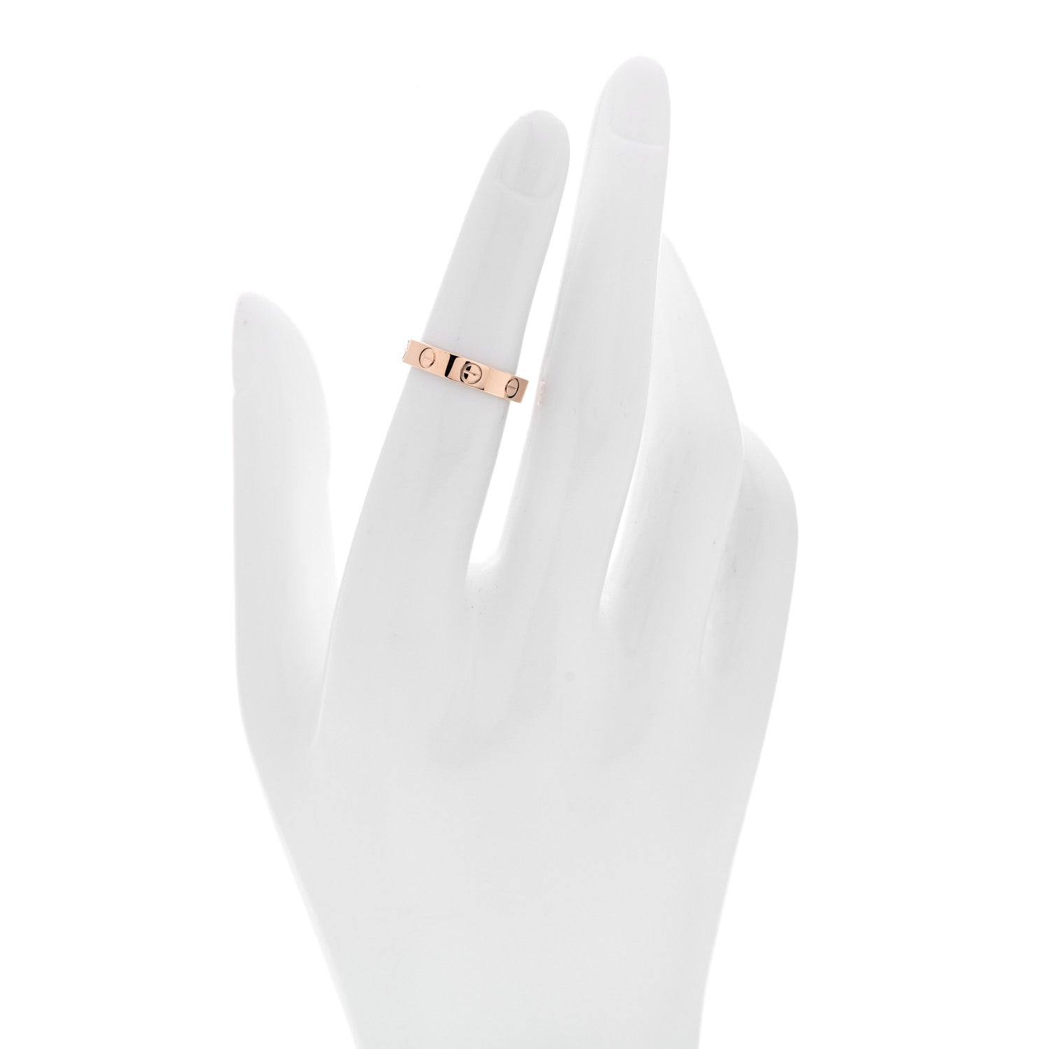 Cartier 18K Pink Gold 3.5mm LOVE Wedding Band Ring 49 4.75 2 of 4