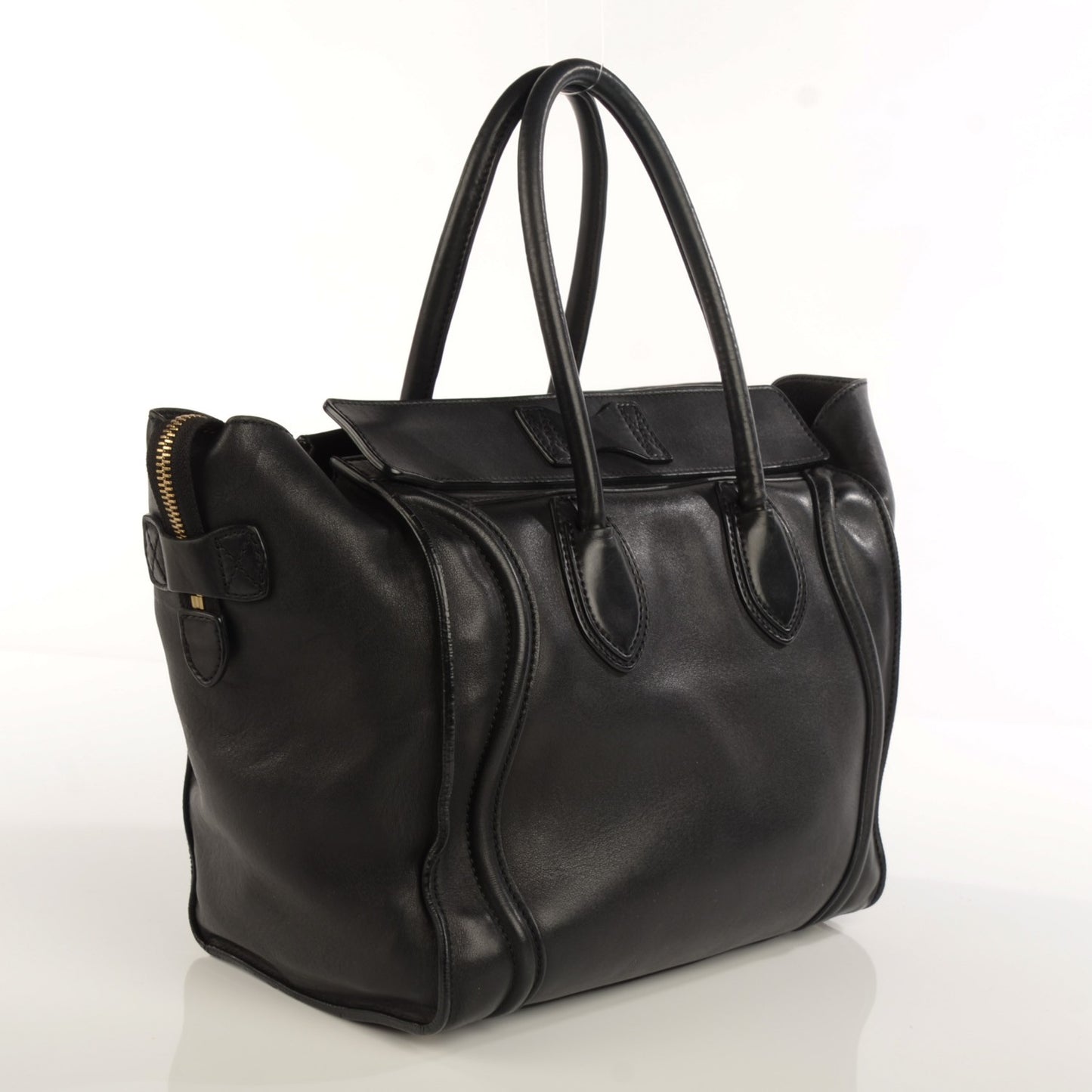 Smooth Calfskin Mini Luggage Black