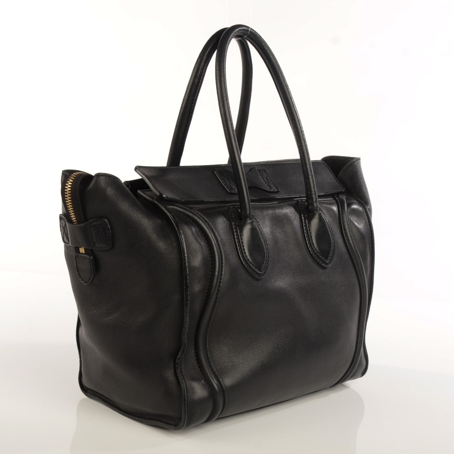 Celine Smooth Calfskin Mini Luggage Black 4 of 10