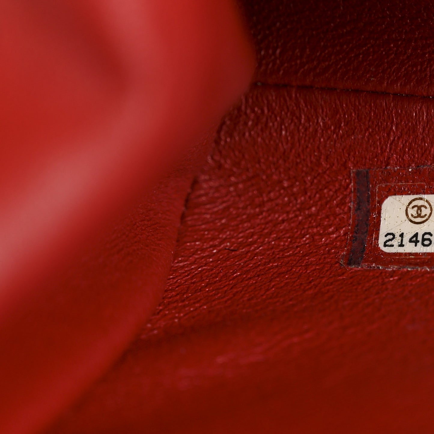Lambskin Quilted Clutch Red