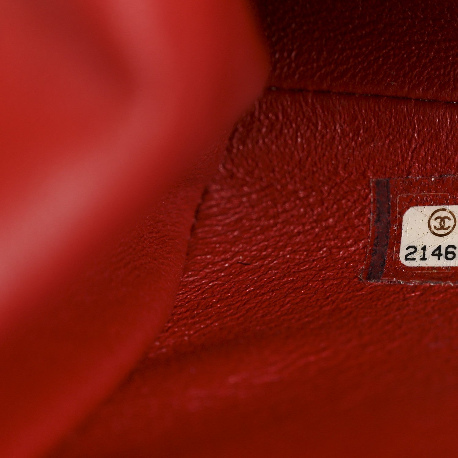 Chanel Lambskin Quilted Clutch Red 7 of 9