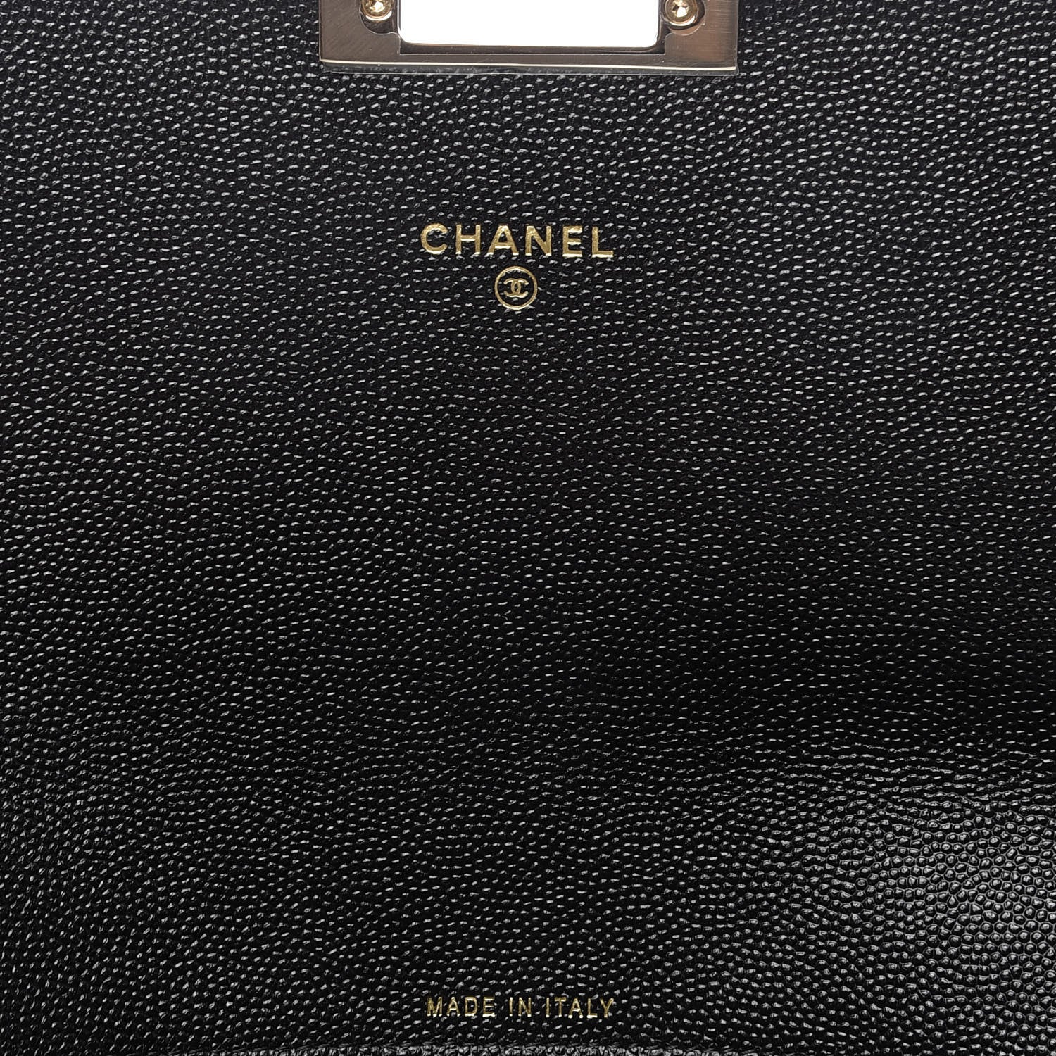 Chanel Caviar Quilted Medium Golden Class Pouch Black 7 of 7