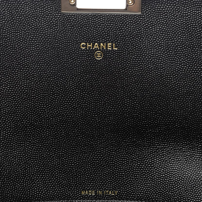Chanel Caviar Quilted Medium Golden Class Pouch Black 7 of 7