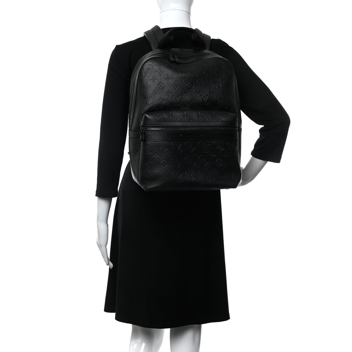 Calfskin Monogram Shadow Sprinter Backpack Black