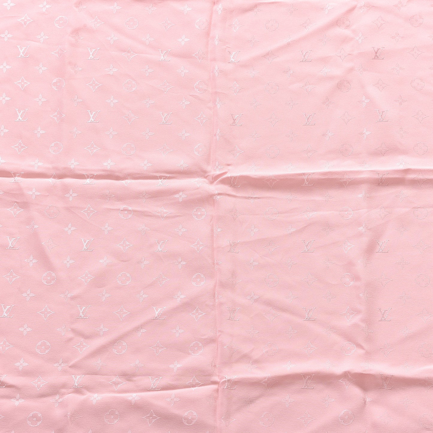Silk Monogram Monaco Square Scarf Pink