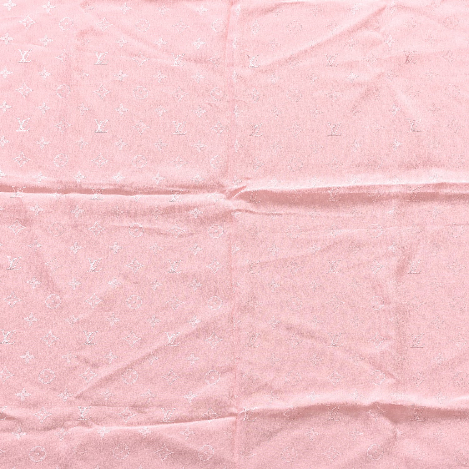 Louis Vuitton Silk Monogram Monaco Square Scarf Pink 2 of 3