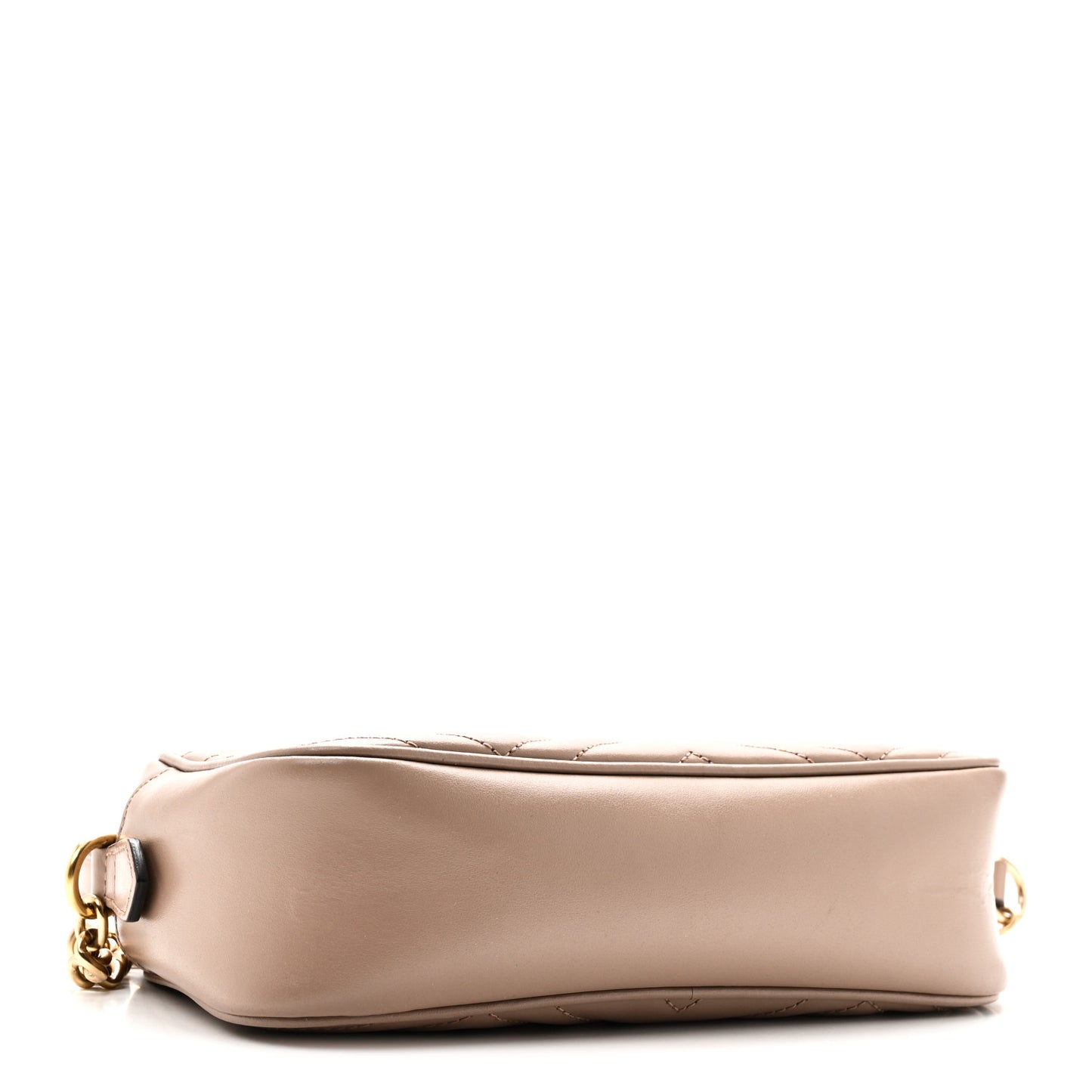 Calfskin Matelasse Small GG Marmont Chain Shoulder Bag Porcelain Rose