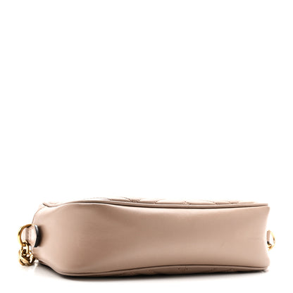 Gucci Calfskin Matelasse Small GG Marmont Chain Shoulder Bag Porcelain Rose 4 of 11