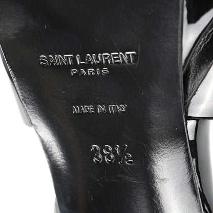 Saint Laurent Patent Tribute 105 Platform Sandals 38.5 Black 6 of 10